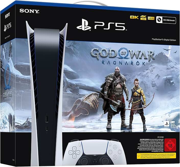 Playstation PS5- Digital Edition - God of War Ragnaroek Bundle (Download Code)